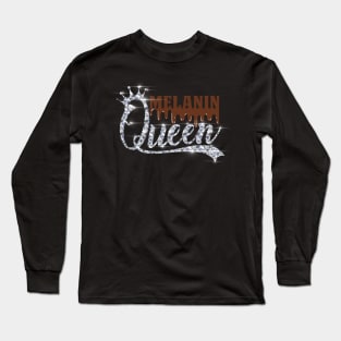 Melanin Queen African American Strong Black Female Long Sleeve T-Shirt